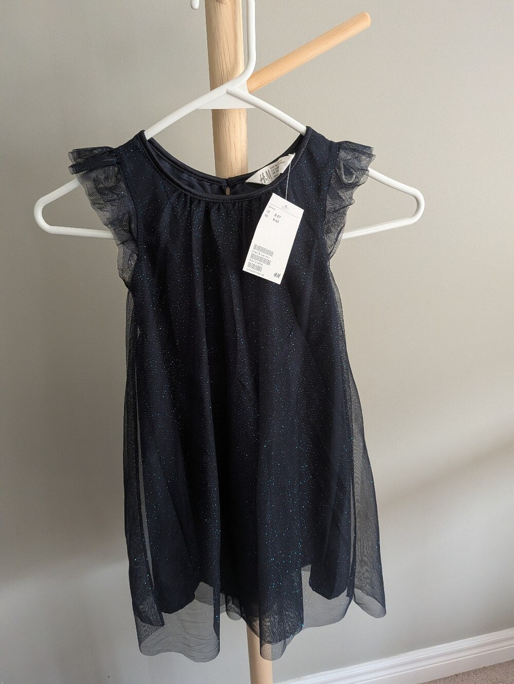 NWT Navy Blue Tulle Dress with Shimmer/ Sparkle